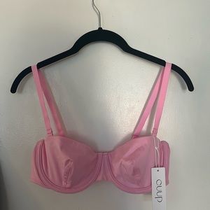 BNWT pink satin Cuup bra 34C